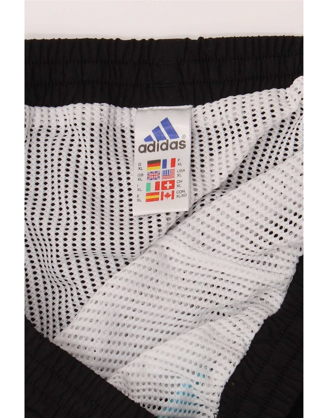 Adidas Mens Swimming Shorts XL Black Colourblock Polyester