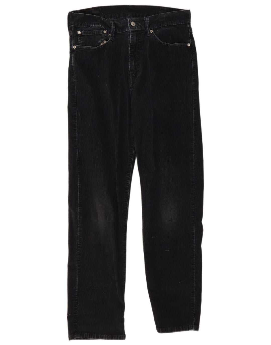 LEVI'S Mens 751 Straight Corduroy Trousers W34 L32 Navy Blue Cotton