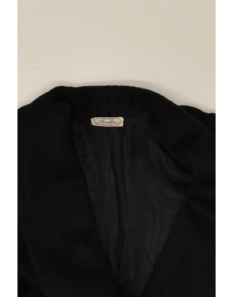 VINTAGE Womens Overcoat UK 18 XL Black | Vintage Vintage | Thrift | Second-Hand Vintage | Used Clothing | Messina Hembry 