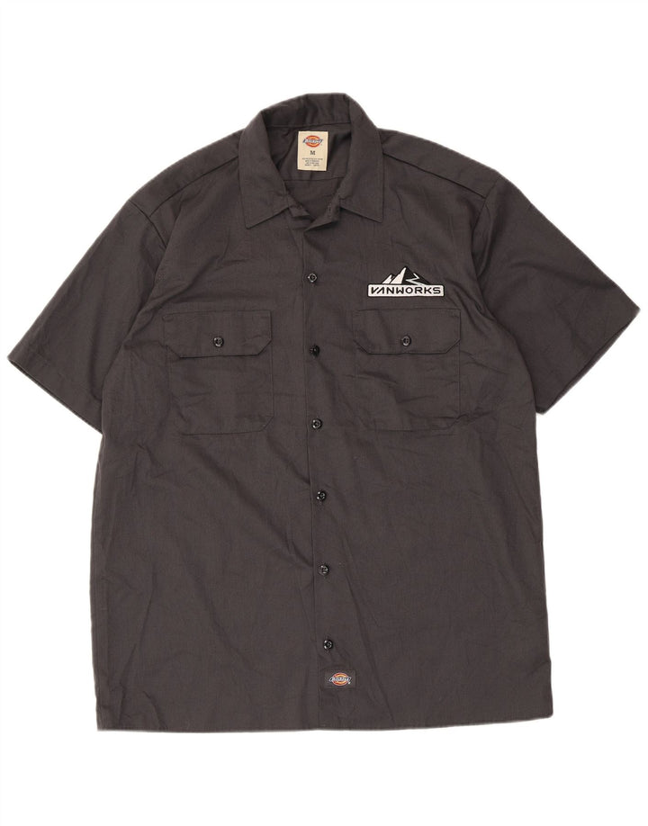 Dickies Mens Graphic Short Sleeve Shirt Medium Grey Polyester
