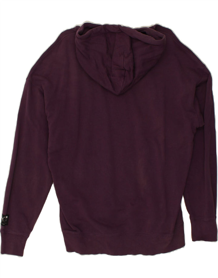 PUMA Mens Hoodie Jumper Medium Purple Cotton | Vintage Puma | Thrift | Second-Hand Puma | Used Clothing | Messina Hembry 