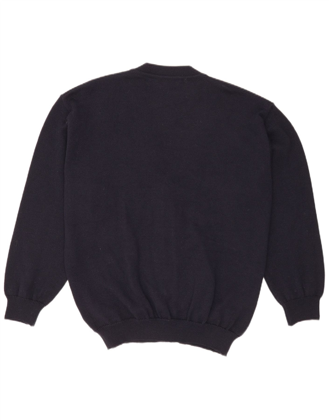 Monello Mens Cardigan Sweater Large Navy Blue Geometric