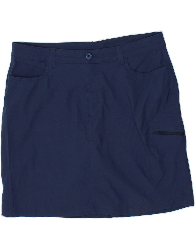 EDDIE BAUER Womens Cargo Skirt US 14 XL W34  Navy Blue Nylon Vintage Eddie Bauer and Second-Hand Eddie Bauer from Messina Hembry 