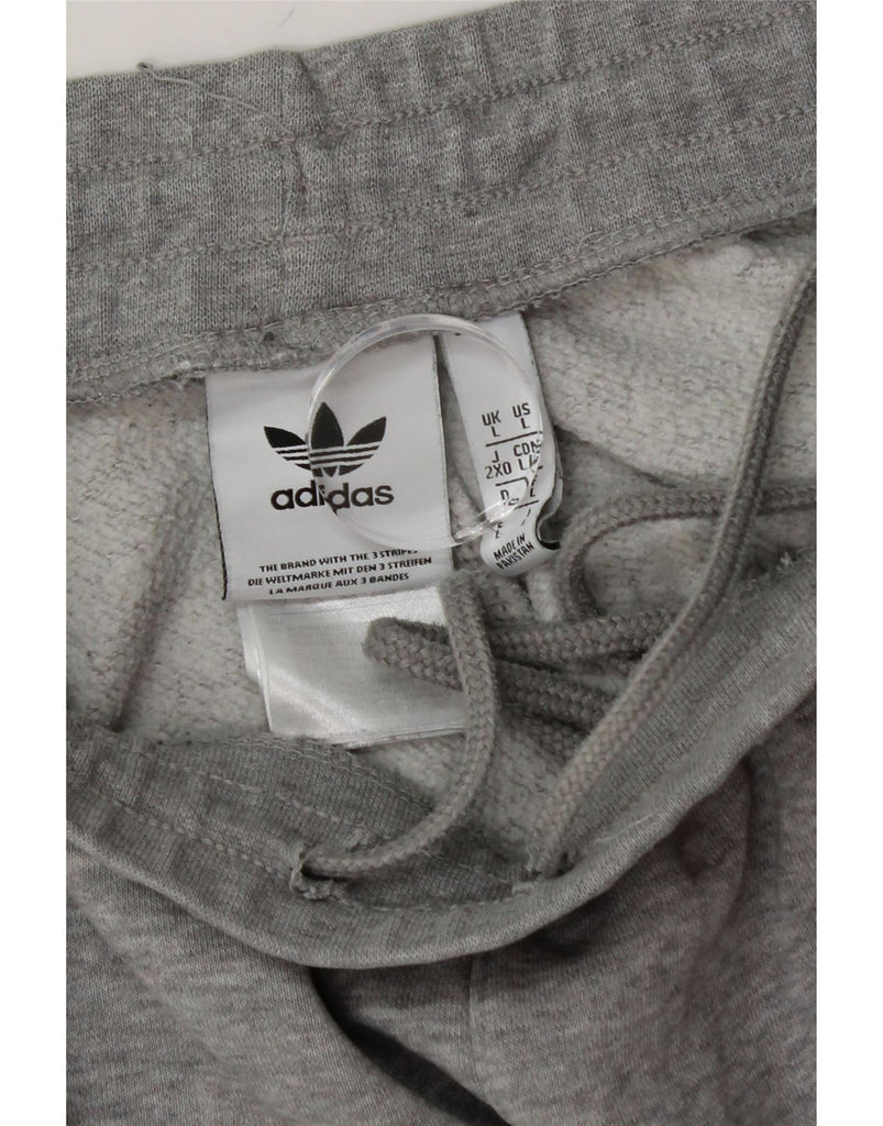ADIDAS Mens Tracksuit Trousers Joggers Large  Grey Cotton Vintage Adidas and Second-Hand Adidas from Messina Hembry 