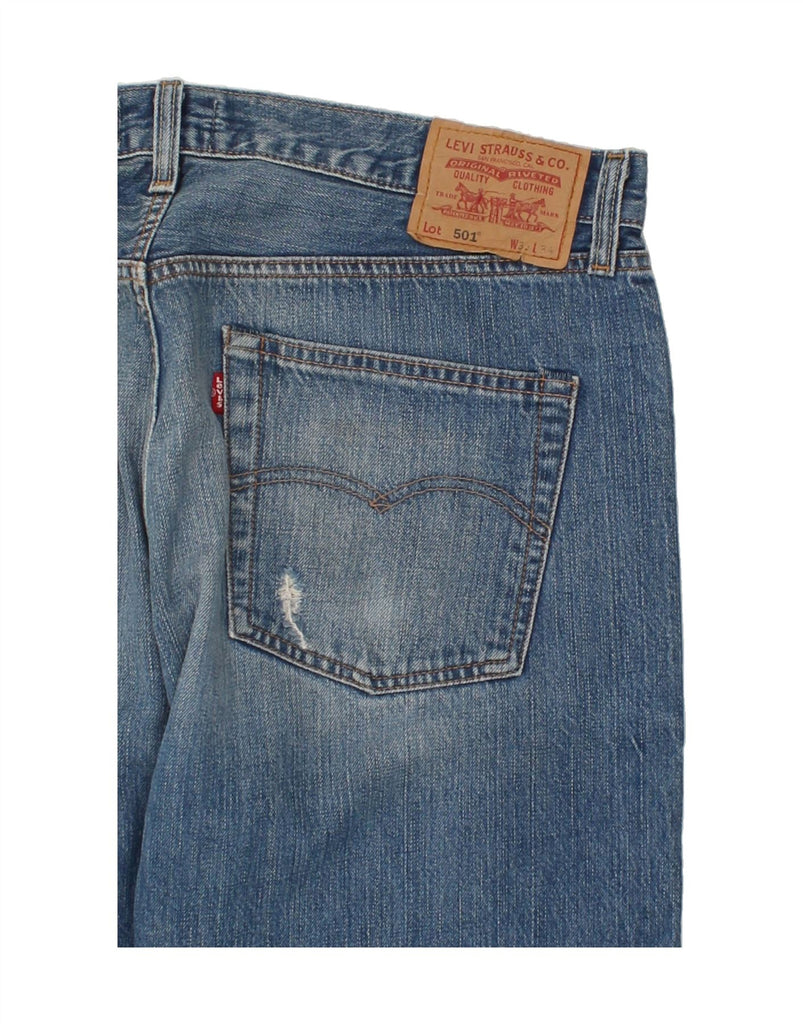 LEVI'S Mens 501 Straight Jeans W36 L27  Blue Cotton | Vintage Levi's | Thrift | Second-Hand Levi's | Used Clothing | Messina Hembry 