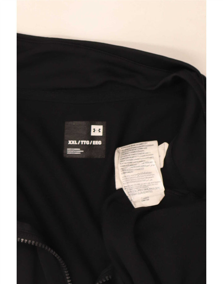 Under Armour Mens Tracksuit Top Jacket 2XL Black Colourblock Polyester