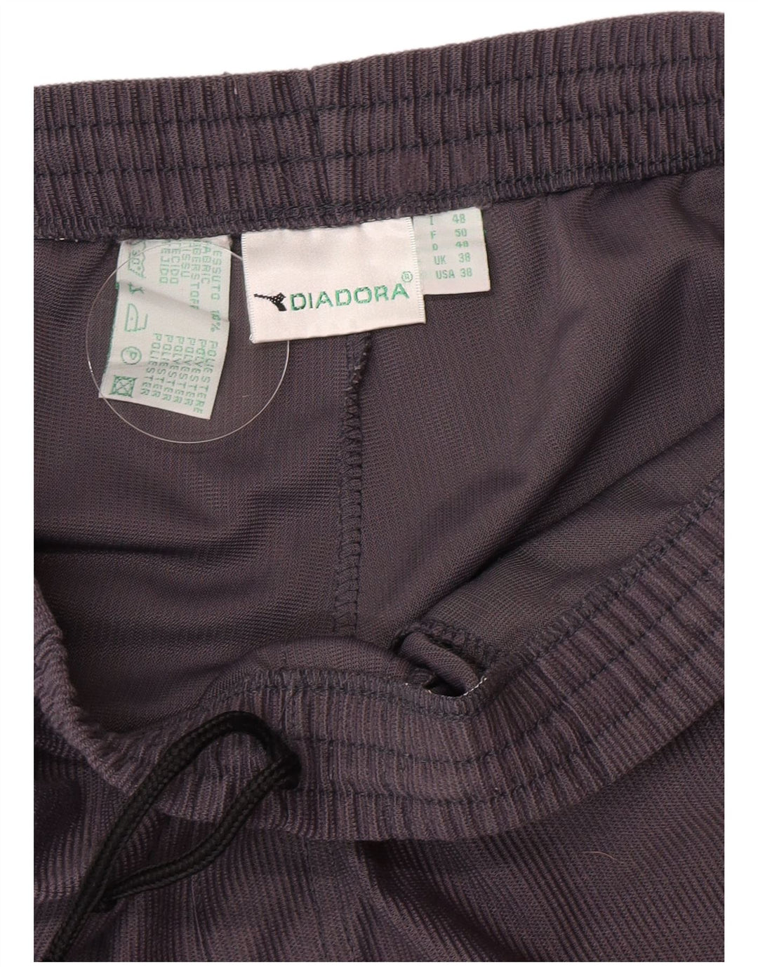 Diadora Mens Tracksuit Trousers XL  Grey Polyester
