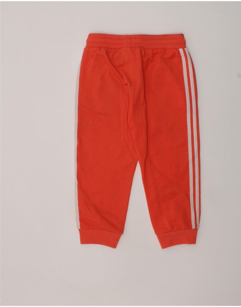 ADIDAS Girls Tracksuit Trousers Joggers 2-3 Years Orange Polyester | Vintage Adidas | Thrift | Second-Hand Adidas | Used Clothing | Messina Hembry 