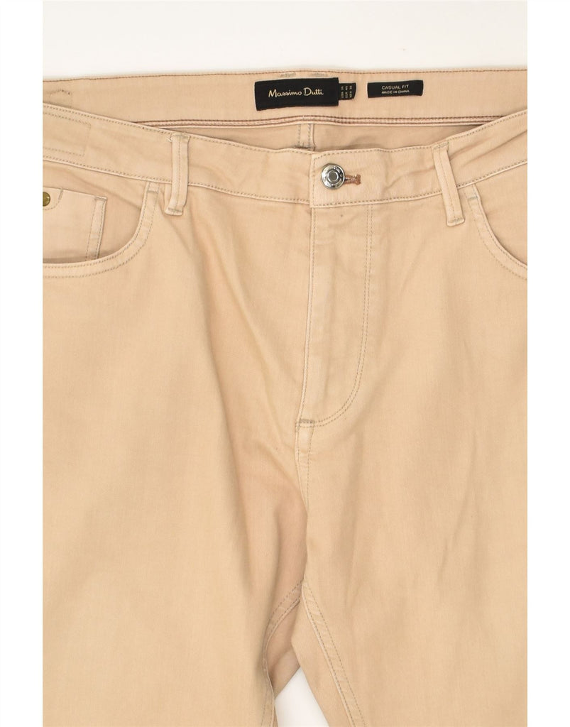 MASSIMO DUTTI Mens Casual Fit Slim Jeans W36 L30 Beige Cotton | Vintage Massimo Dutti | Thrift | Second-Hand Massimo Dutti | Used Clothing | Messina Hembry 