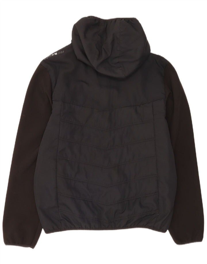 Ellesse Mens Hooded Rain Jacket UK 40 Large Black Polyester