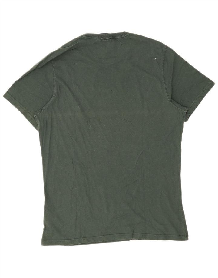 Barbour Mens Tailored Fit Graphic T-Shirt Top Medium Green Cotton