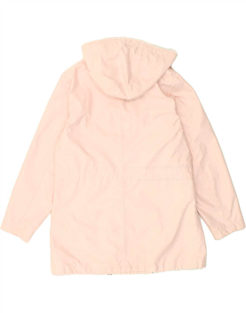 LANDS END Womens Hooded Windbreaker Jacket UK 14/16 Large Pink Polyester Vintage Lands End and Second-Hand Lands End from Messina Hembry 