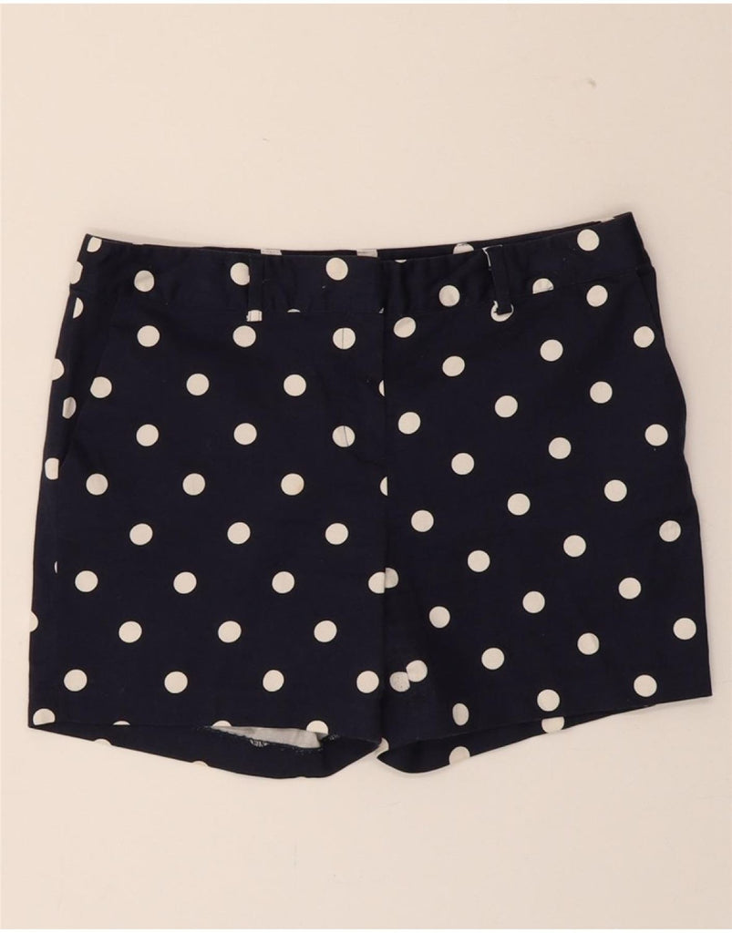 MICHAEL KORS Womens Chino Shorts US 4 Small W30  Navy Blue Polka Dot Vintage Michael Kors and Second-Hand Michael Kors from Messina Hembry 