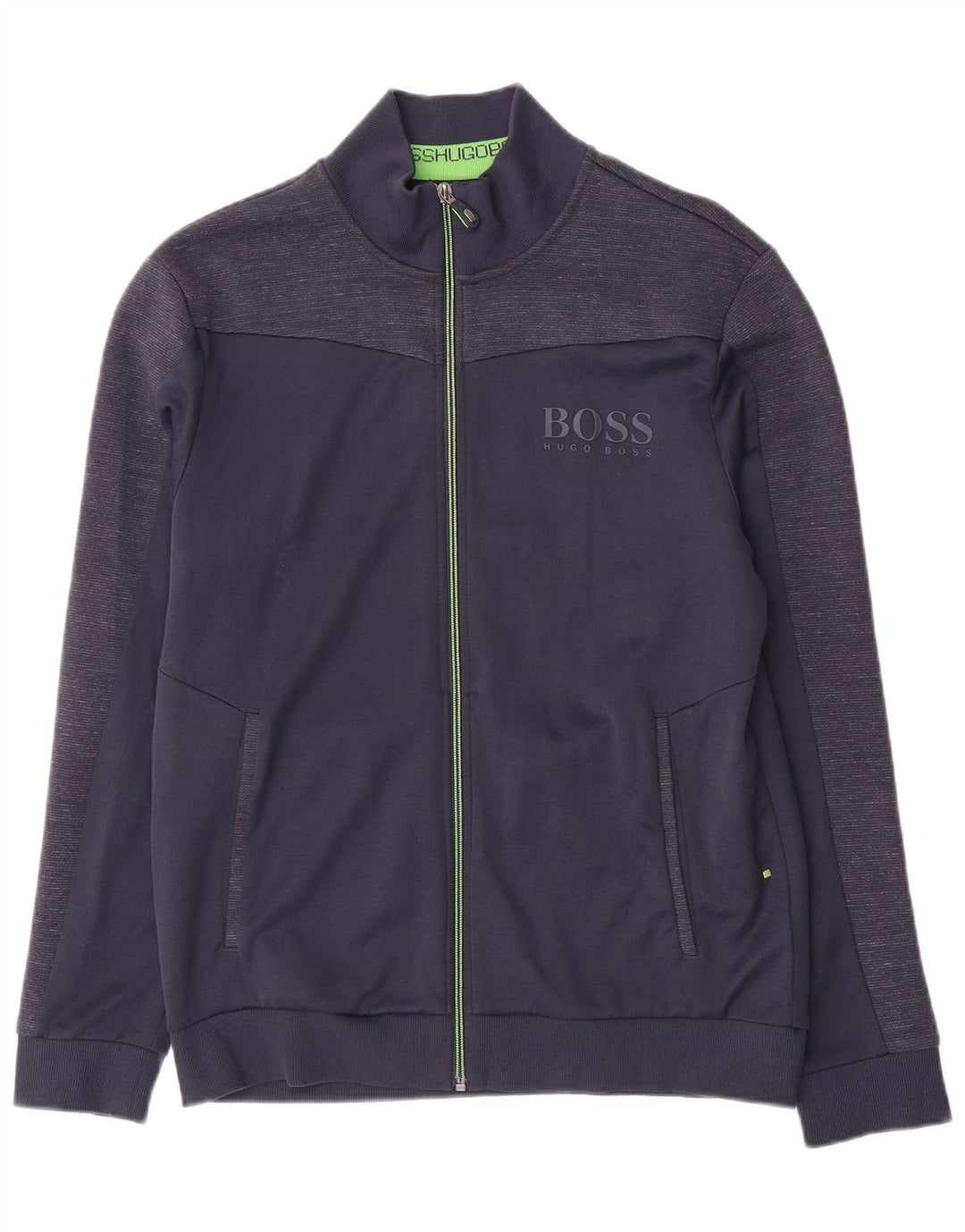 Hugo Boss Womens Regular Fit Tracksuit Top Jacket UK 16 Large Navy Blue