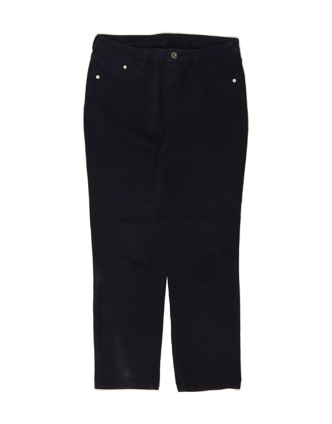 MASSIMO DUTTI Womens Casual Trousers EU 38 Small W28 L28 Navy Blue Vintage Massimo Dutti and Second-Hand Massimo Dutti from Messina Hembry 