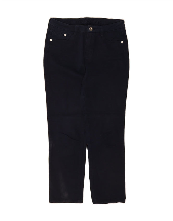 MASSIMO DUTTI Womens Casual Trousers EU 38 Small W28 L28 Navy Blue Vintage Massimo Dutti and Second-Hand Massimo Dutti from Messina Hembry 