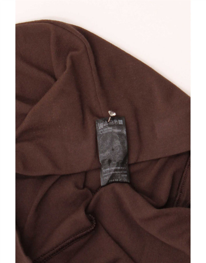 Marks & Spencer Womens Flare Leggings UK 12 Medium Brown Viscose