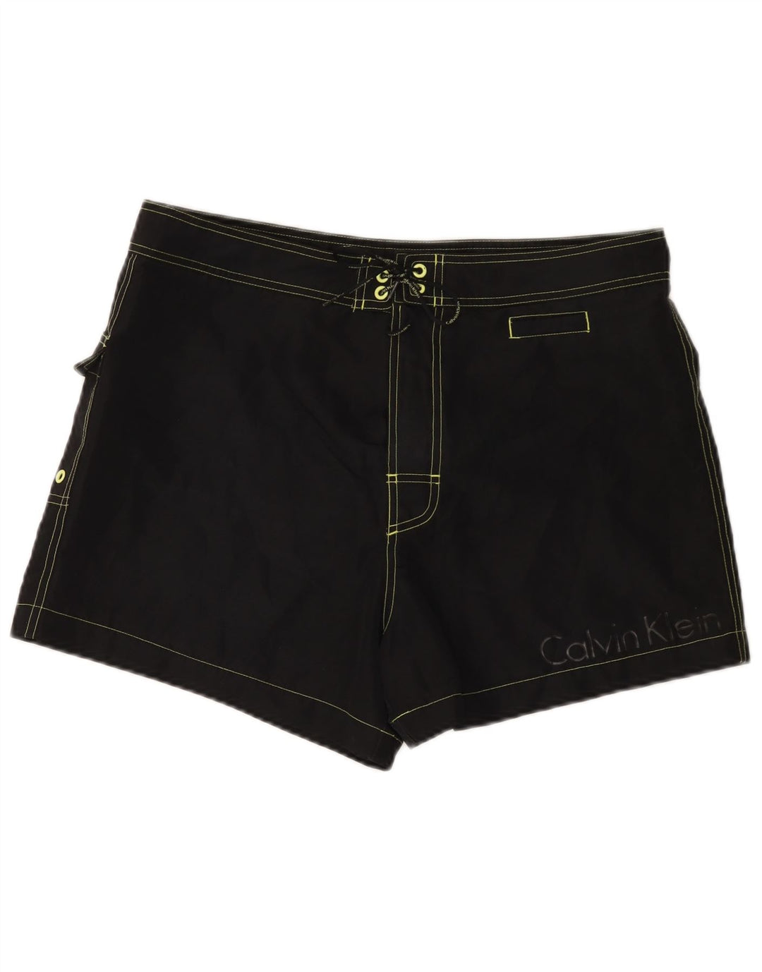 CALVIN KLEIN Mens Graphic Swimming Shorts Large  Black