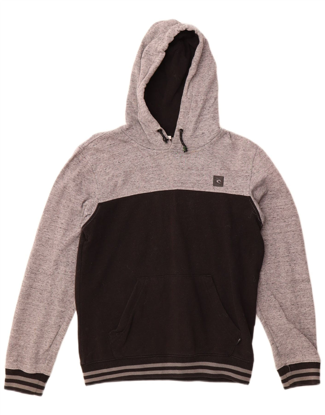 Rip Curl Boys Graphic Hoodie Jumper 13-14 Years Black Colourblock