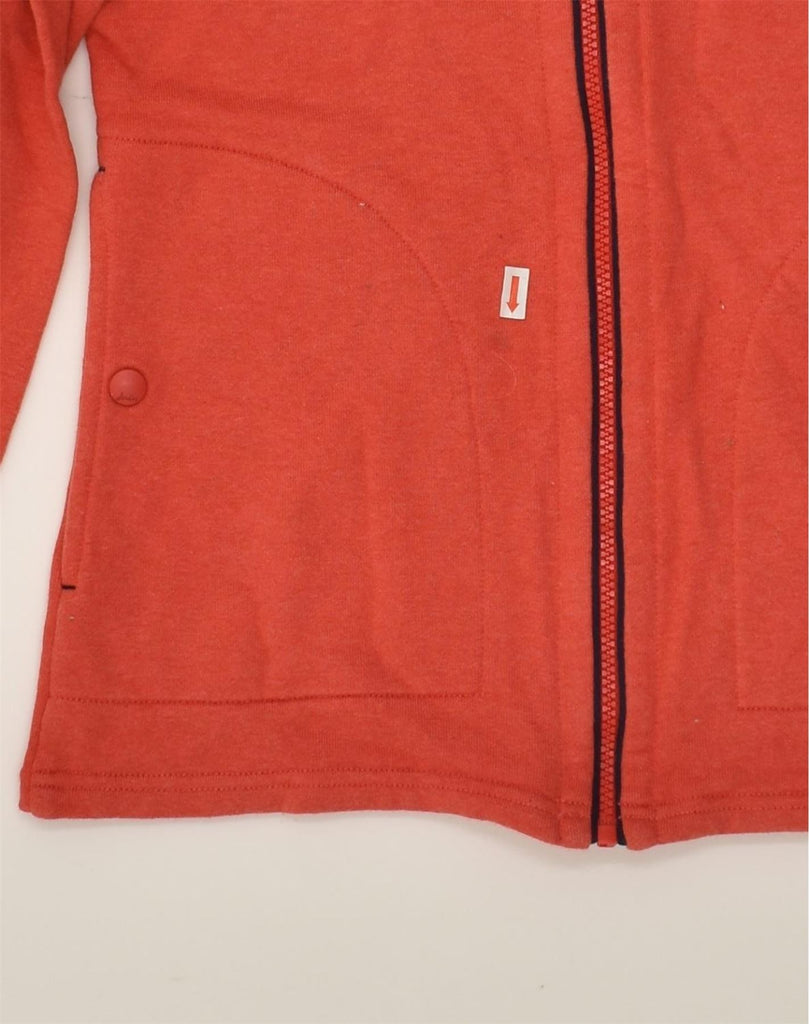 JOULES Womens Zip Hoodie Sweater UK 8 Small  Red Cotton | Vintage Joules | Thrift | Second-Hand Joules | Used Clothing | Messina Hembry 