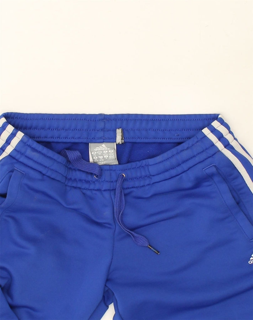 ADIDAS Womens Climalite Tracksuit Trousers UK 4-6 XS Blue Polyester | Vintage Adidas | Thrift | Second-Hand Adidas | Used Clothing | Messina Hembry 