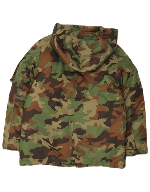 Polo Ralph Lauren Boys Windbreaker Jacket 7-8 Years Small Green Camouflage