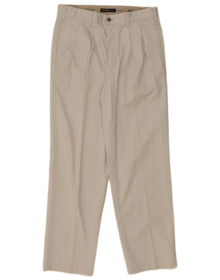 Dockers Mens Pegged Chino Trousers W33 L31 Grey Cotton