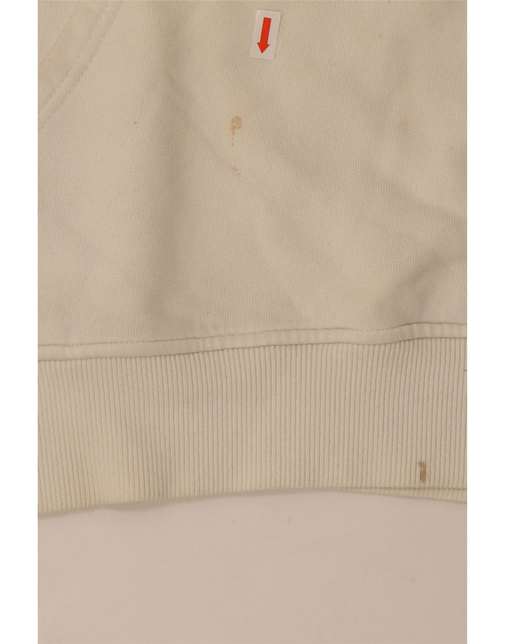 The North Face Mens Graphic Hoodie Jumper Medium White Cotton