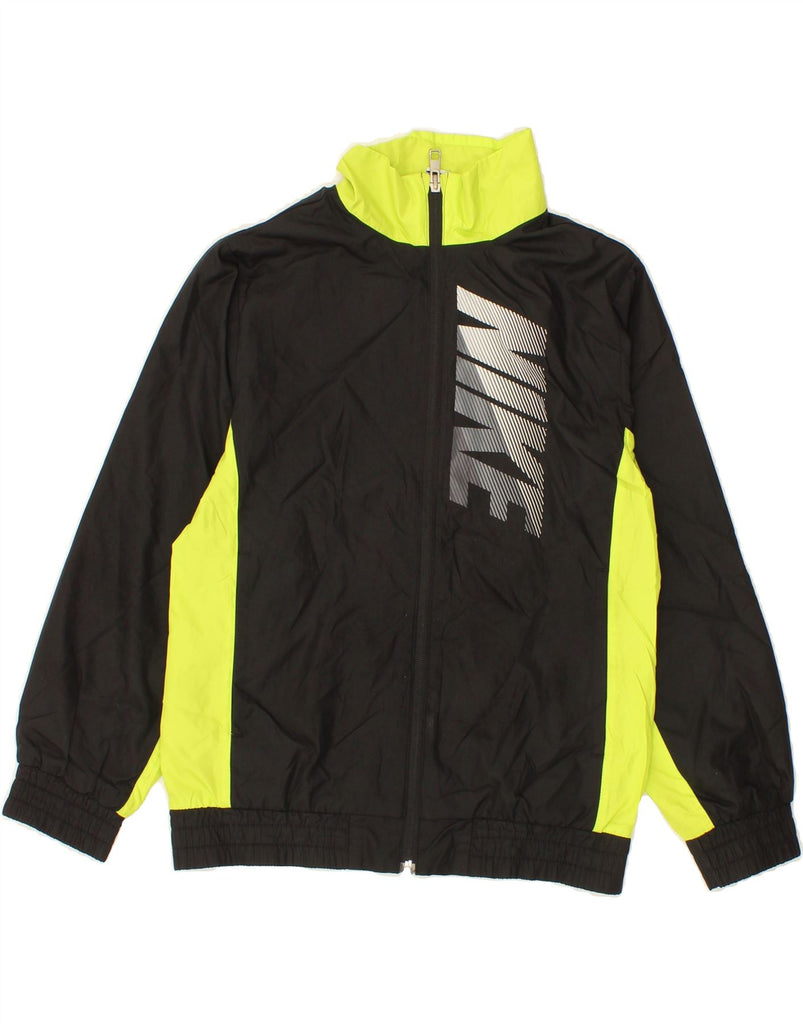 NIKE Boys Graphic Tracksuit Top Jacket 10-11 Years Medium Black Vintage Nike and Second-Hand Nike from Messina Hembry 