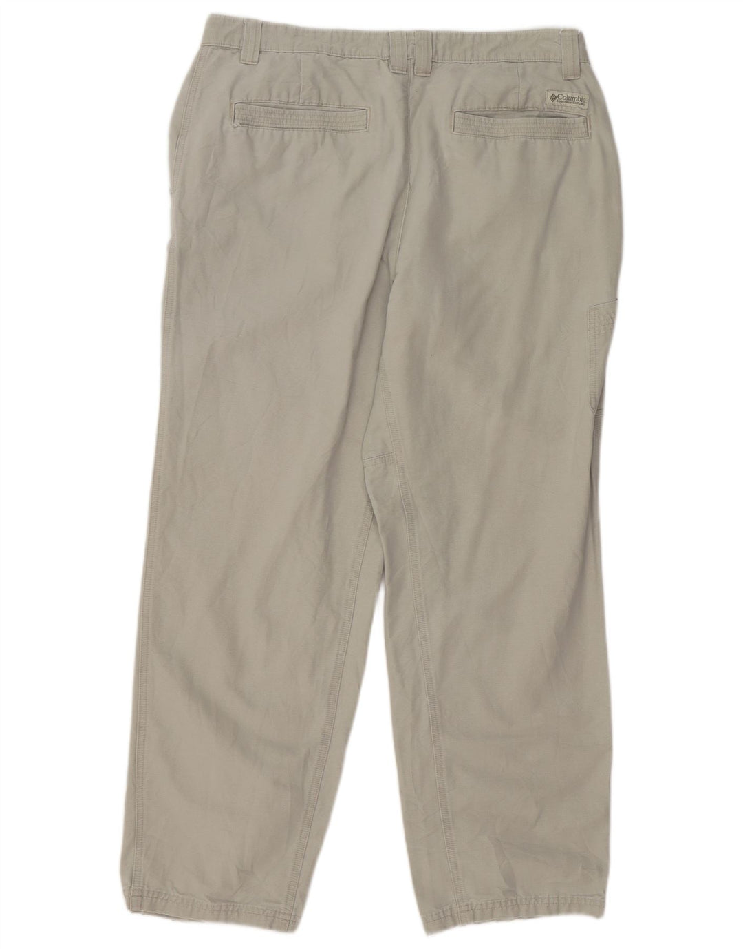 COLUMBIA Mens Straight Cargo Trousers W35 L29 Grey Cotton