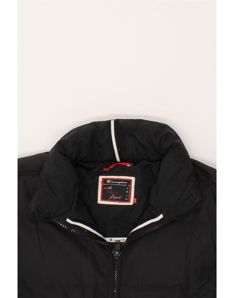 CHAMPION Girls Hooded Padded Jacket 14-15 Years Small Black Polyester | Vintage Champion | Thrift | Second-Hand Champion | Used Clothing | Messina Hembry 