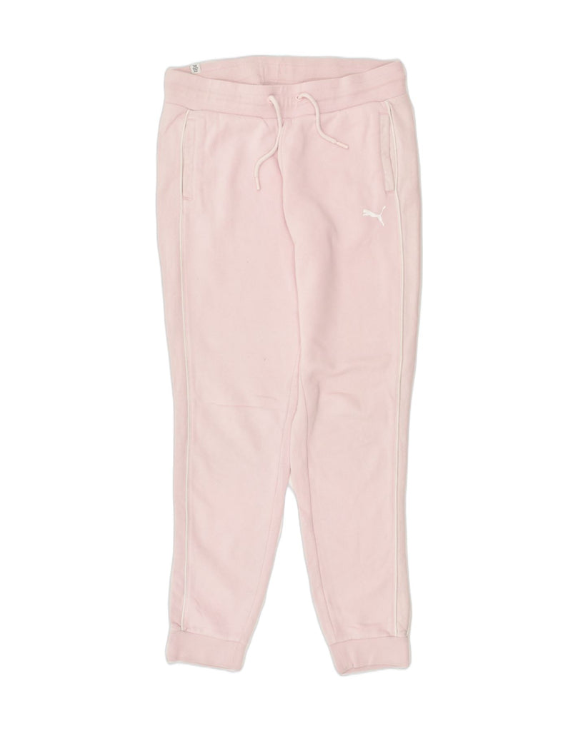 PUMA Womens Tracksuit Trousers Joggers UK 12 Medium Pink Cotton | Vintage Puma | Thrift | Second-Hand Puma | Used Clothing | Messina Hembry 