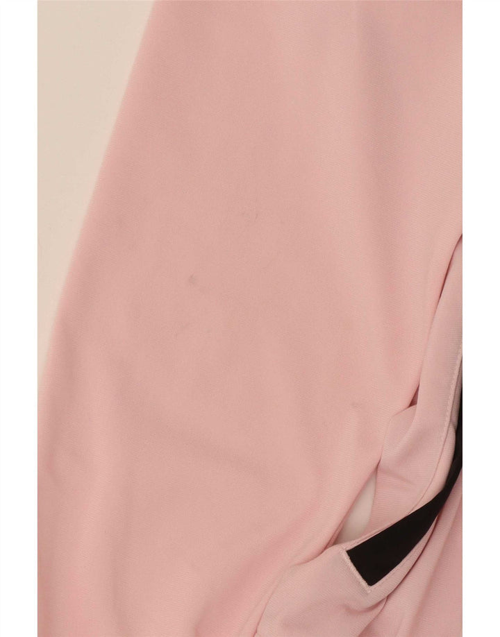 Puma Womens Oversized Tracksuit Top Jacket UK 16 Large Pink Colourblock