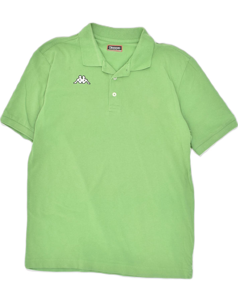 KAPPA Mens Slim Polo Shirt XL Green Cotton | Vintage Kappa | Thrift | Second-Hand Kappa | Used Clothing | Messina Hembry 