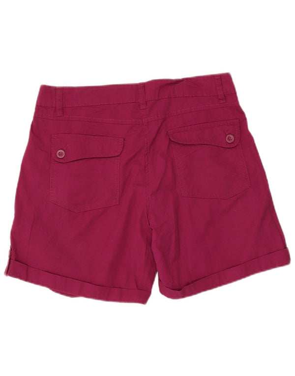 Mountain Warehouse Womens Casual Shorts UK 12 Medium W30 Pink Cotton