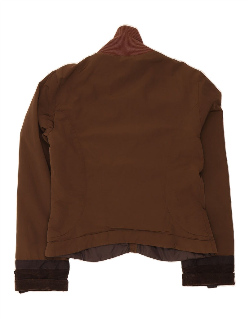 SPORTMAX Womens Bomber Jacket UK 12 Medium Brown Cotton Vintage Sportmax and Second-Hand Sportmax from Messina Hembry 