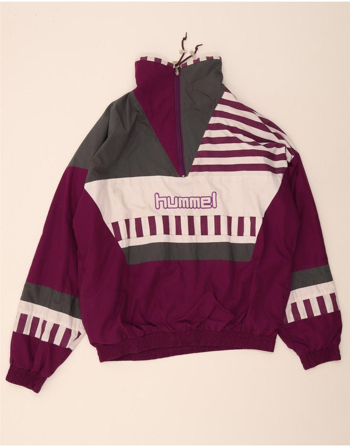 Hummel Mens Pullover Graphic Tracksuit Top Jacket 2XL Purple Colourblock