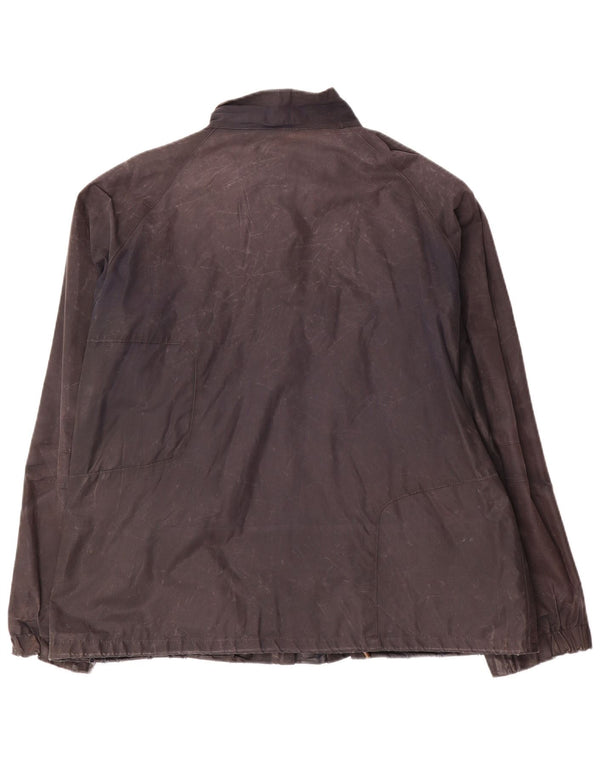Barbour Mens Waxed Cotton Jacket UK 44 2XL Navy Blue