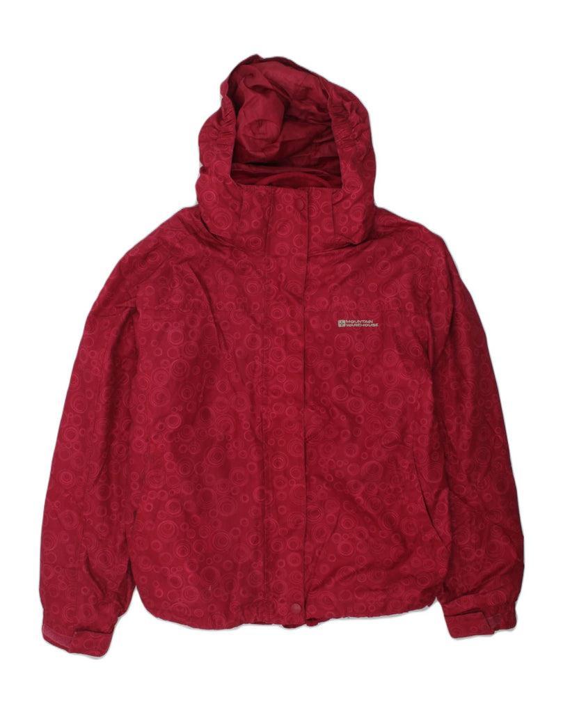 MOUNTAIN WAREHOUSE Girls Hooded Windbreaker Jacket 11-12 Years Red | Vintage Mountain Warehouse | Thrift | Second-Hand Mountain Warehouse | Used Clothing | Messina Hembry 