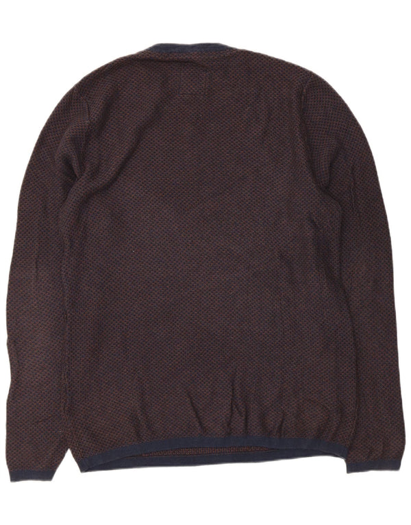 Fat Face Mens Crew Neck Jumper Sweater Small Navy Blue Cotton