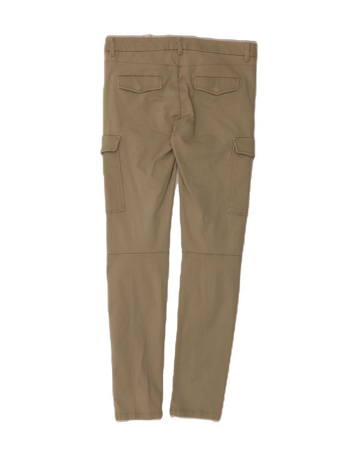 MASSIMO DUTTI Womens Classic Fit Cargo Trousers EU 38 Small W28 L30 Beige Vintage Massimo Dutti and Second-Hand Massimo Dutti from Messina Hembry 