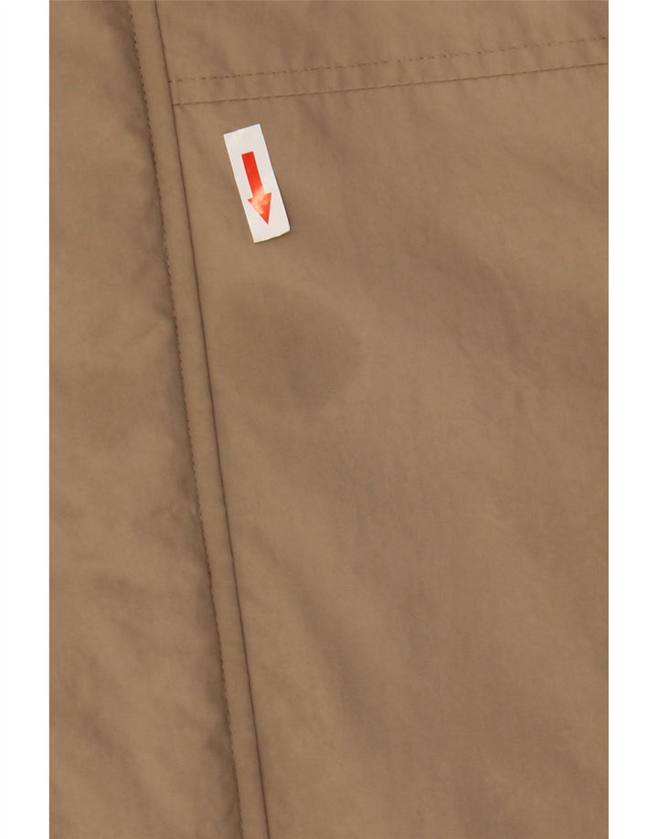 Marks & Spencer Boys Hooded Windbreaker Jacket 13-14 Years Beige Polyamide