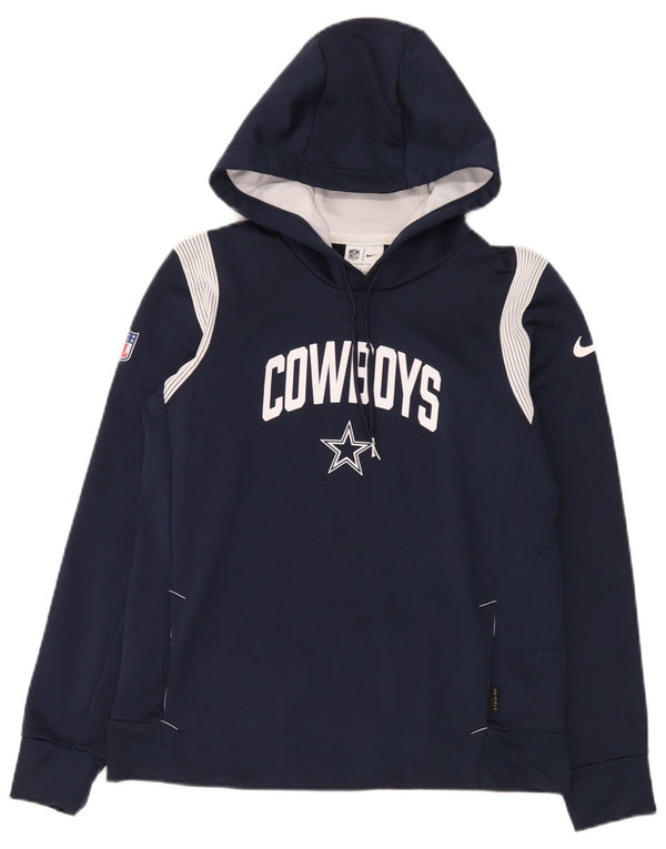 Nike Mens Dallas Cowboys Graphic Hoodie Jumper Small Navy Blue Colourblock
