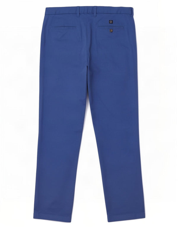 Marks & Spencer Mens Blue Harbour Straight Chino Trousers W36 L31 Cotton