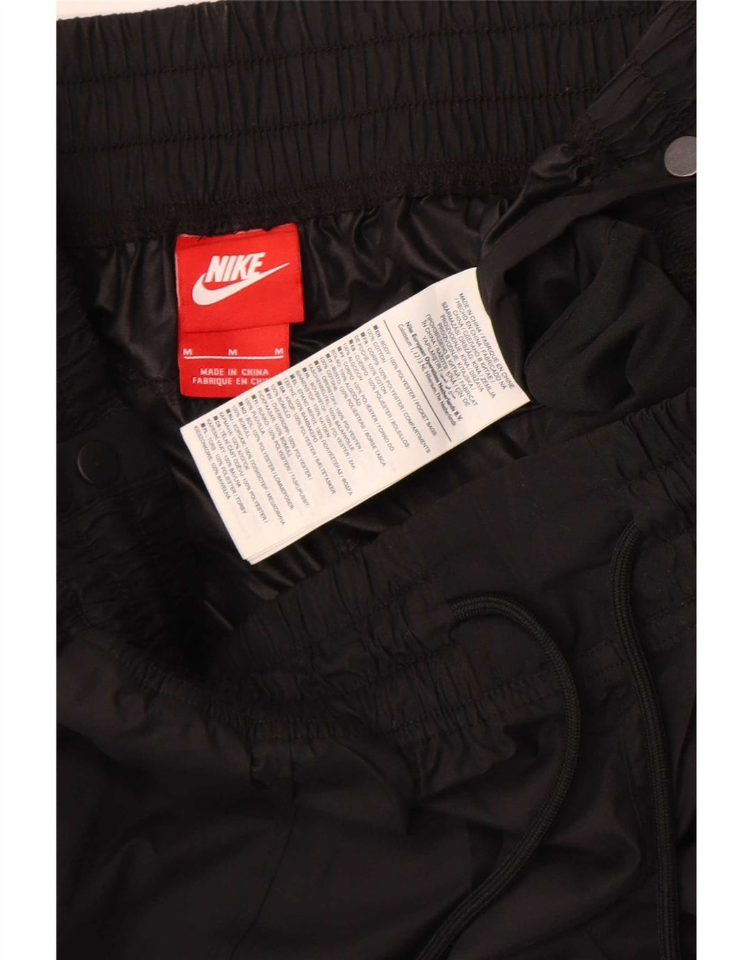 Nike Womens Joggers Waterproof Trousers UK 12 Medium  Black Polyester