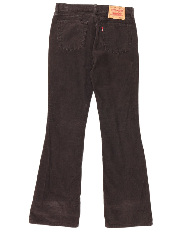 Levi's Womens 529 Flare Corduroy Trousers W28 L34 Brown Cotton