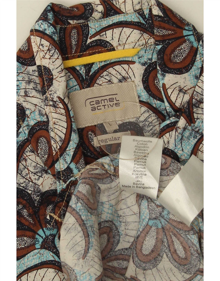 Camel Active Mens Short Sleeve Regular Fit Shirt Large Multicoloured Floral