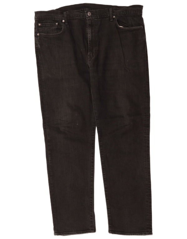 Levi's Mens Straight Jeans W42 L31 Black Cotton