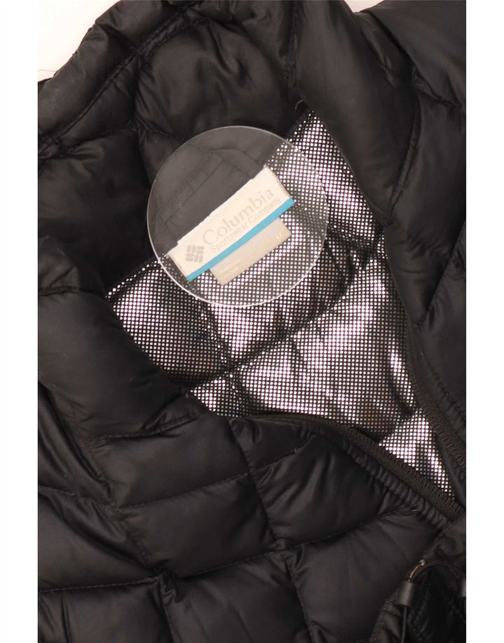 Columbia Mens Padded Jacket UK 38 Medium Black Colourblock Nylon