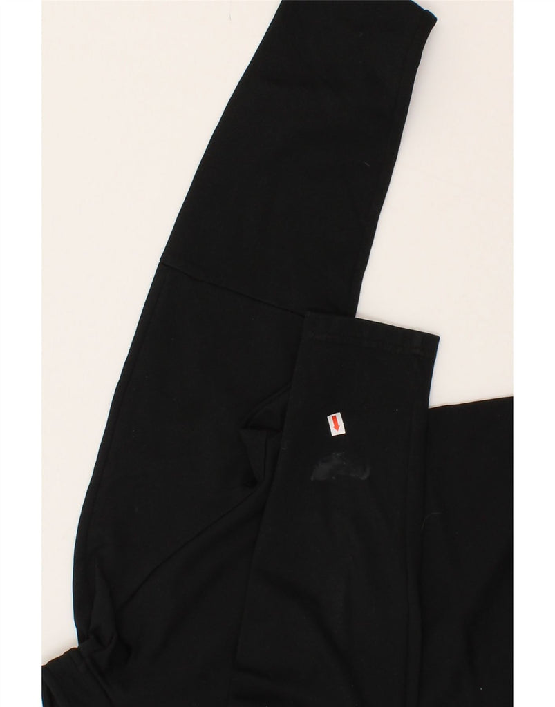 NIKE Boys Dri Fit Zip Neck Top Long Sleeve 12-13 Years Large Black Vintage Nike and Second-Hand Nike from Messina Hembry 
